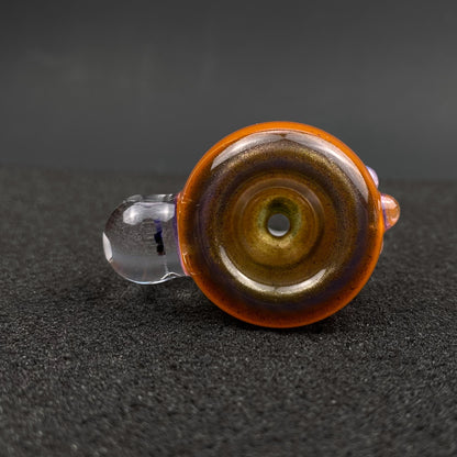 18mm Single Hole Bowl Slide by Keys Glass - NSFW