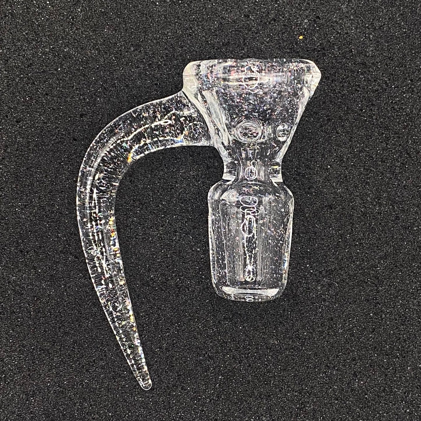 18mm Crushed Opal 4-Hole Glass Bowl Slide – CW Glass Art