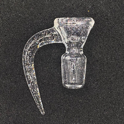 18mm Crushed Opal 4-Hole Glass Bowl Slide – CW Glass Art