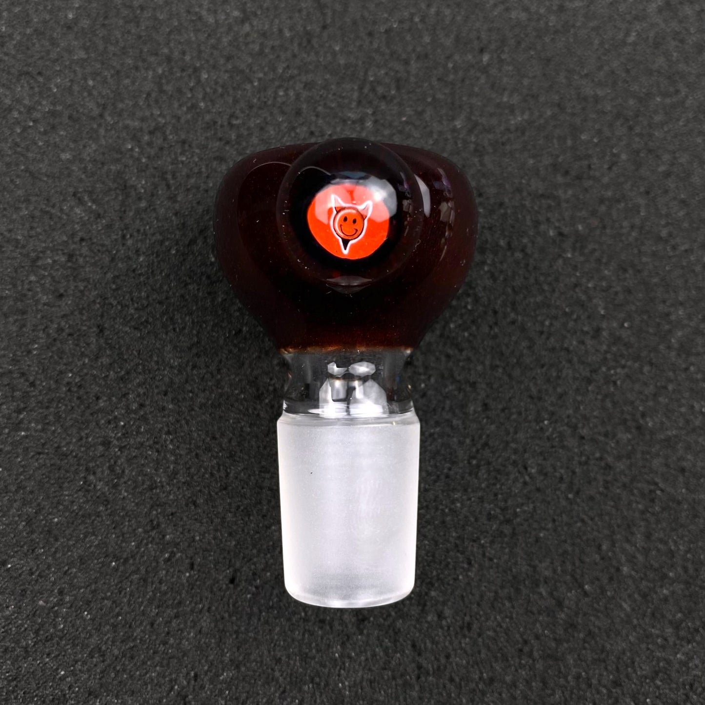 18mm Single Hole Bowl Slide by Keys Glass - World Industries Devilman