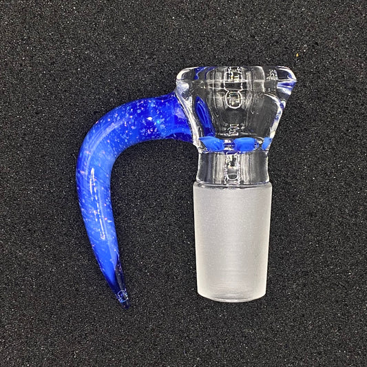 18mm 4-Hole Glass Bowl Slide with Crushed Opal Handle – CW Glass Art