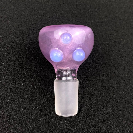 14mm Single Hole Bowl Slide by Keys Glass – Peach Bottom