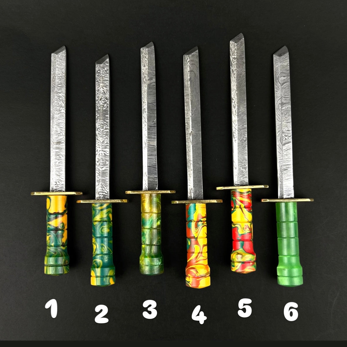 Damascus HK Knives - Damascus Steel Katana Dabber