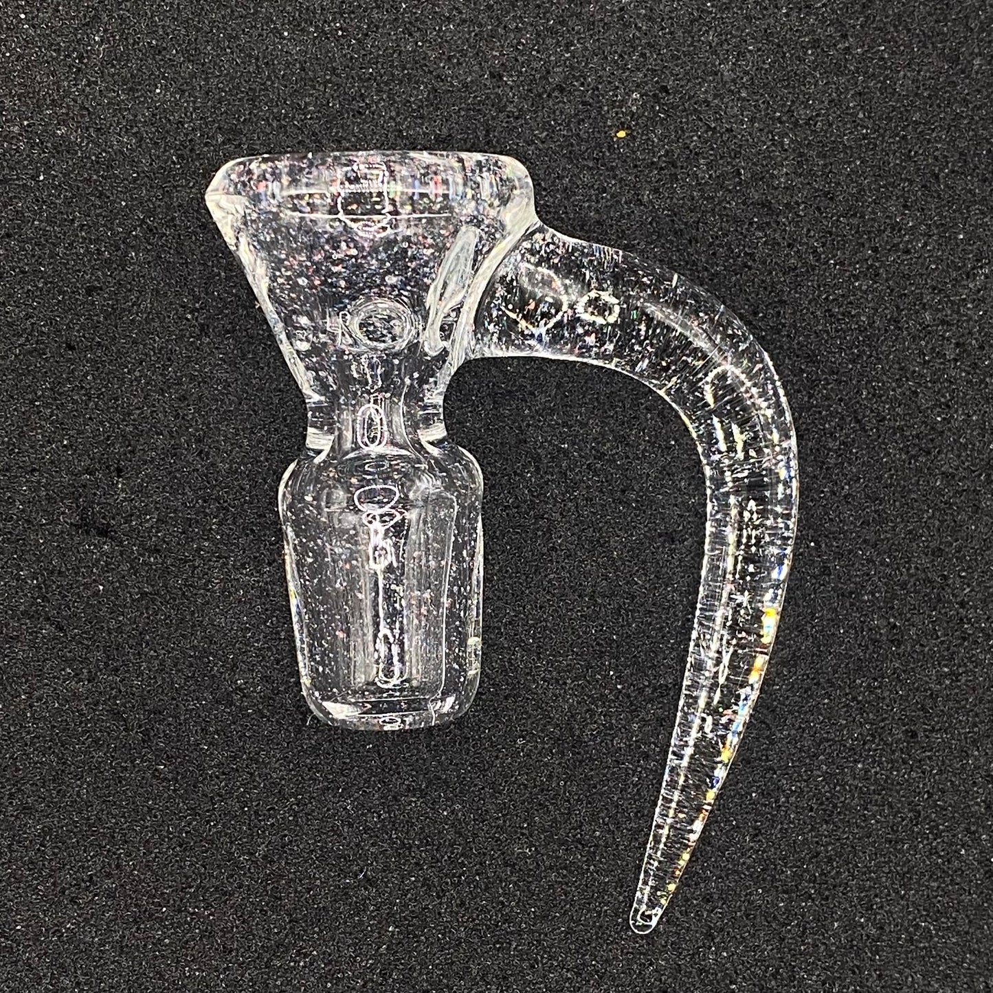 18mm Crushed Opal 4-Hole Glass Bowl Slide – CW Glass Art