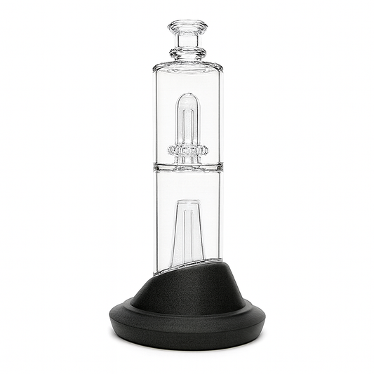 Clear Double Perc Wet Top Attachment for Puffco Peak