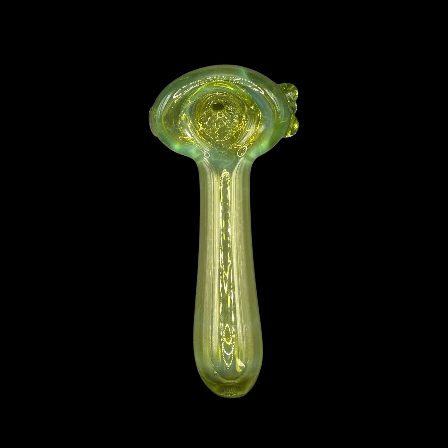 Green Lime Glass Hand Pipe by Magizle
