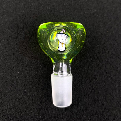 14mm Single Hole Bowl Slide by Keys Glass – Master Shake Aqua Teen Hunger Force