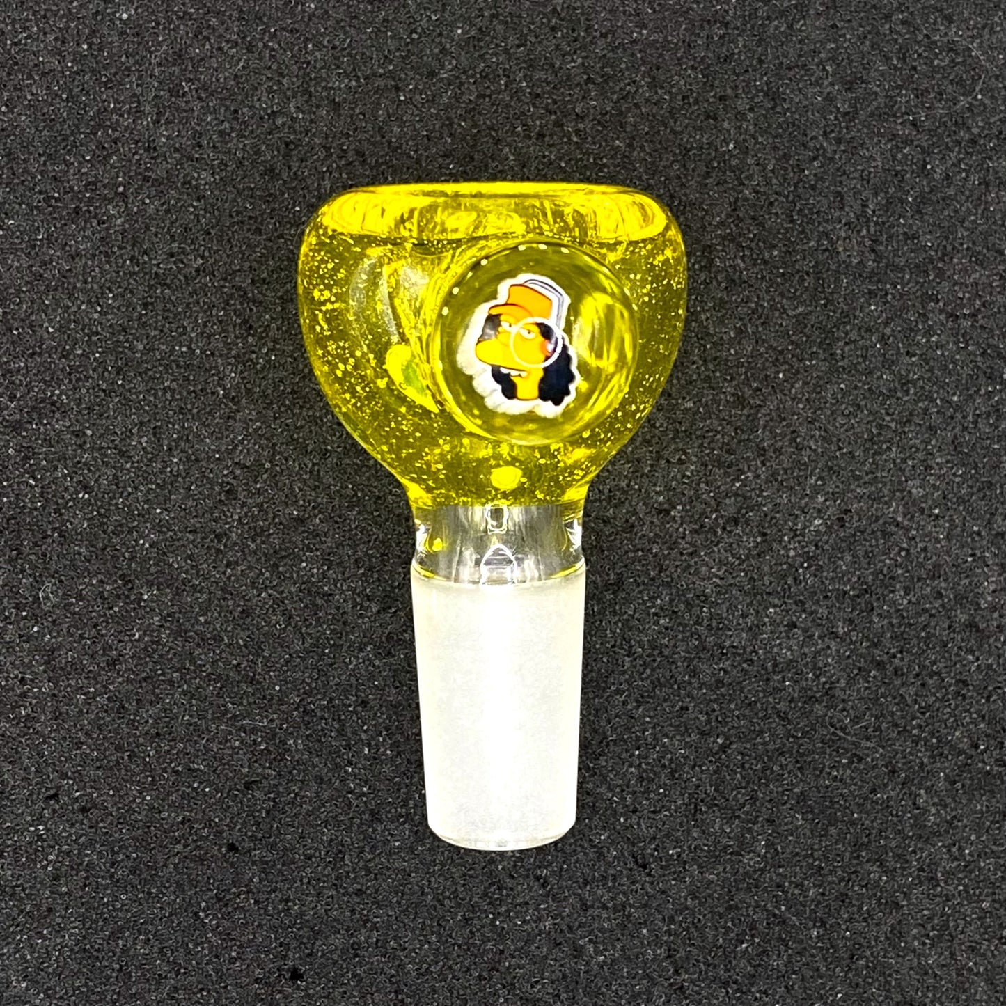Keys Glass - 14mm Single Hole Glass Bowl Slide - The Simpsons Otto