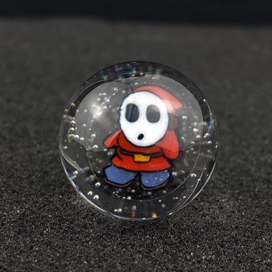 Shy Guy Super Mario Slurper Marble Top by Keys Glass