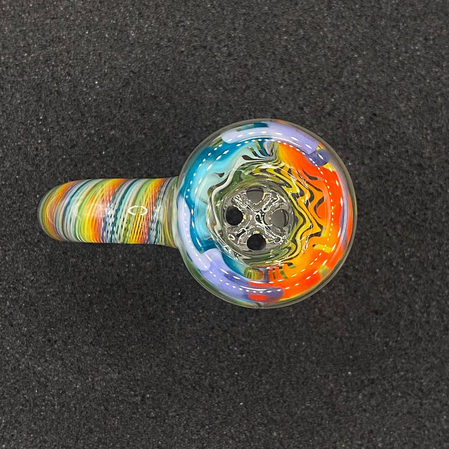 18mm Wig-Wag 4-Hole Glass Bowl Slide – CW Glass Art