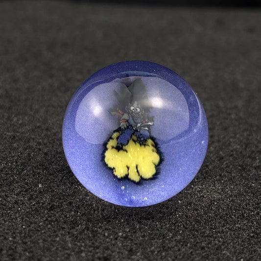 Dragon Ball Z Goku Flying Nimbus Millie Slurper Marble Top by Keys Glass