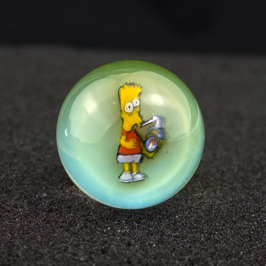 Bart Simpson Trippy Slurper Marble Top by Keys Glass