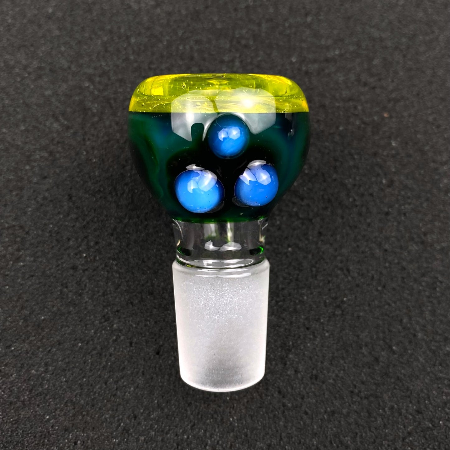 18mm Single Hole Bowl Slide by Keys Glass - Batman Bat Signal