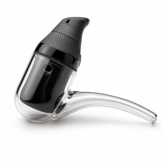 Clear Layback Glass Pipe Attachment for Puffco Proxy
