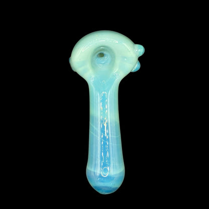 Glacier Blue Glass Hand Pipe by Magizle