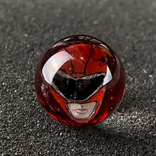 Power Rangers Red Ranger Marble Top by Keys Glass