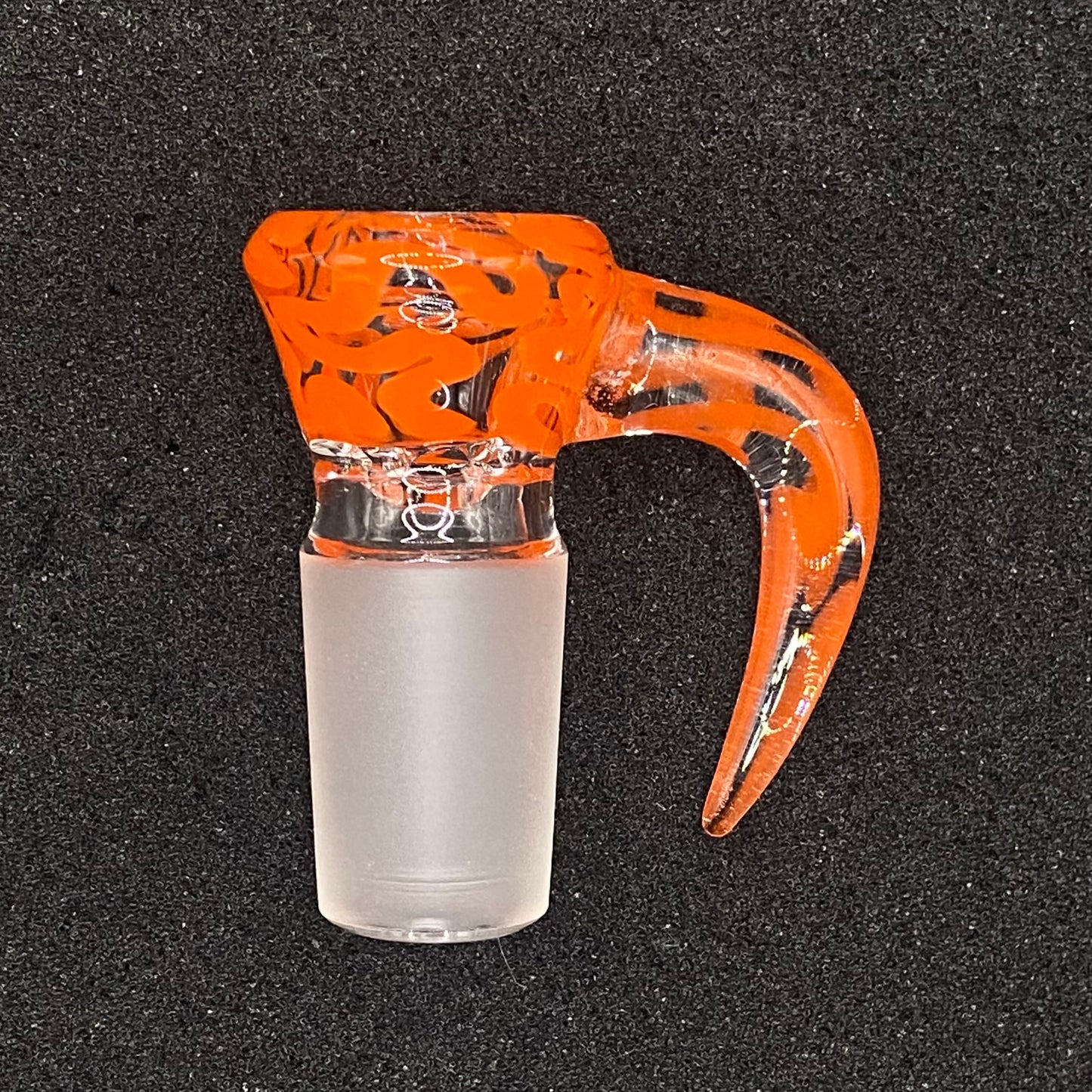 18mm Scribble Tech Glass Bowl Slide – 4 Hole by CW Glass Art (2nd Quality)