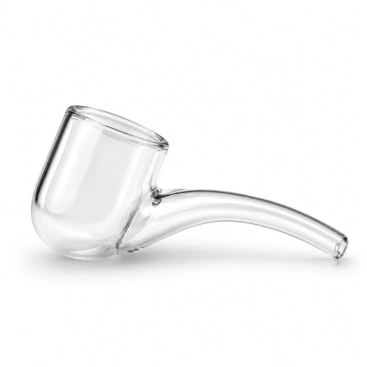 Clear Layback Glass Pipe Attachment for Puffco Proxy