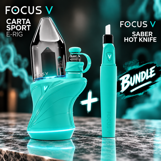 Focus V Carta Sport E-Rig + Saber Hot Knife Bundle – Teal
