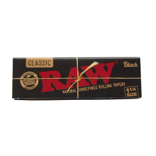 RAW Classic Black Rolling Papers - 1.25