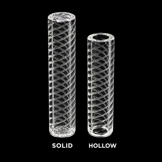 6mm Spiral Quartz Terp Pillar – Hollow & Solid Options