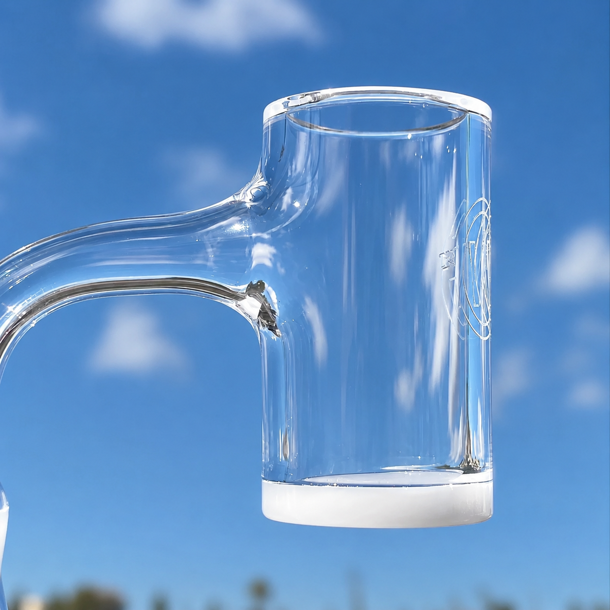 25mm Flat Bottom Bucket Banger – Opaque
