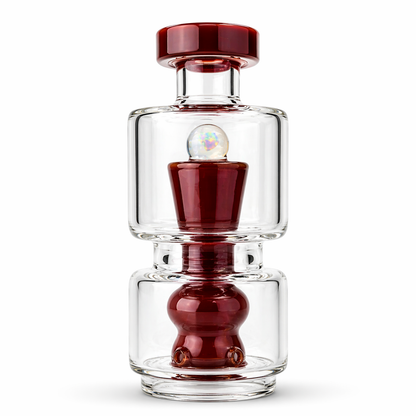Red CFL Opal Mushroom Wet Top Attachment for Puffco Peak