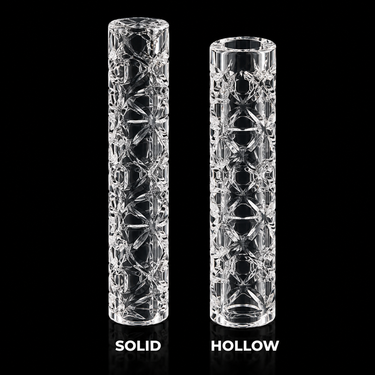 6mm Flower Petal Quartz Terp Pillar – Hollow & Solid Options