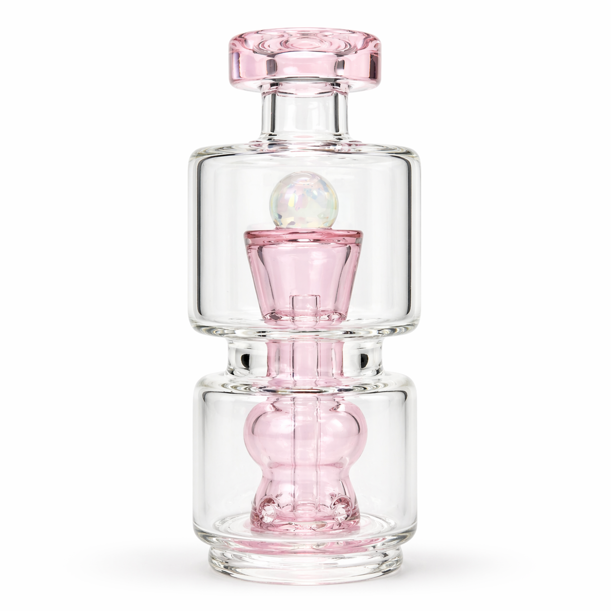Pink CFL Opal Mushroom Wet Top Attachment for Puffco Peak