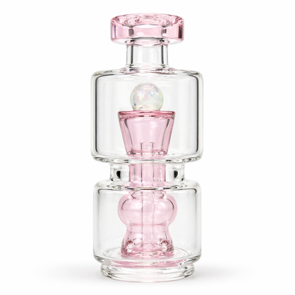 Pink CFL Opal Mushroom Wet Top Attachment for Puffco Peak