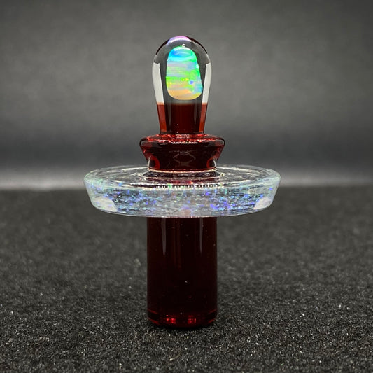 Fortunate Glass - Ruby Slippers Crushed Opal Control Tower Plug Cap