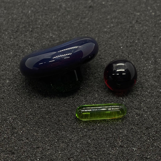 Nephilim Glass - Dual Color Slurper/Blender Plug Cap Set