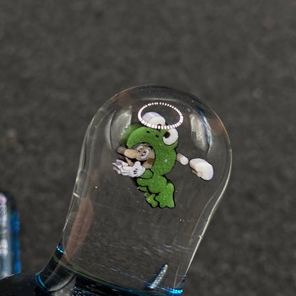 Keys Glass - Frog Mario Blue Stardust Control Tower Plug Cap Set
