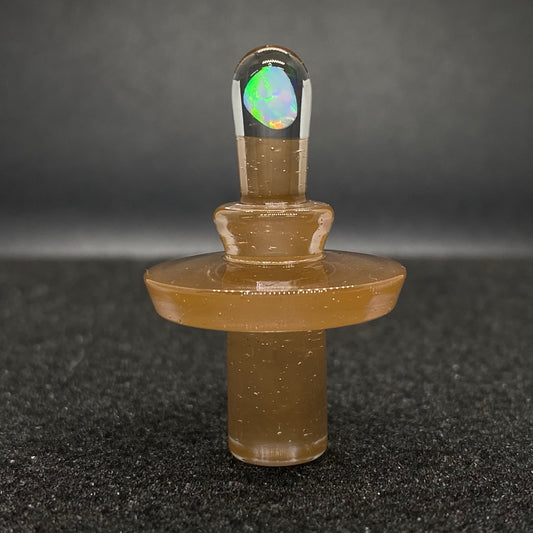 Fortunate Glass - Peach Opal Control Tower Plug Cap