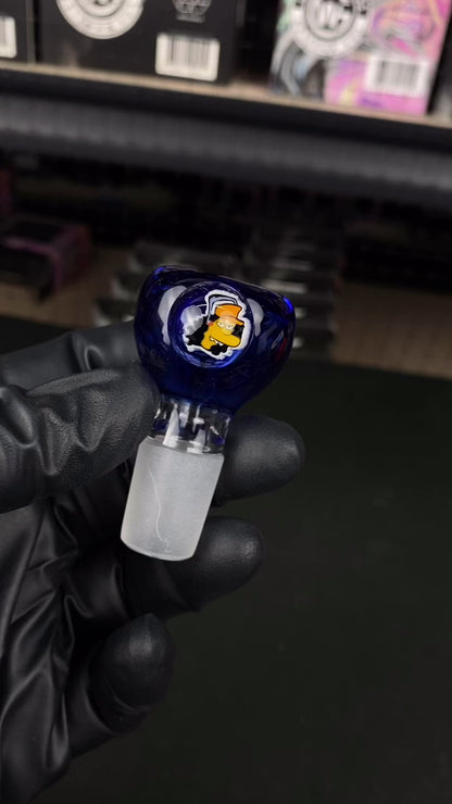 18mm Single Hole Bowl Slide by Keys Glass – Otto The Simpsons