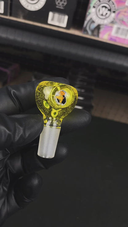 14mm Single Hole Bowl Slide by Keys Glass – The Simpsons Otto