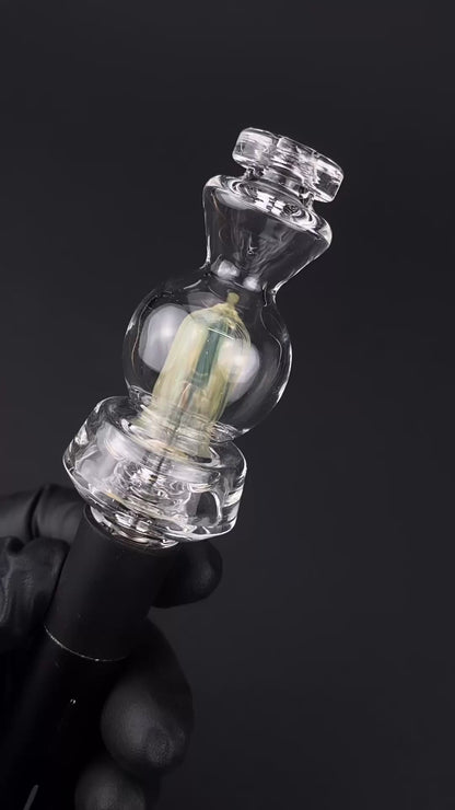 The Beardless Menace Pivot Bubbler Glass Mouthpiece – Water Attachment