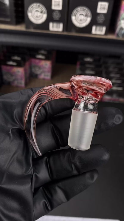 18mm Rewig Glass Bowl Slide – 4 Hole by CW Glass Art