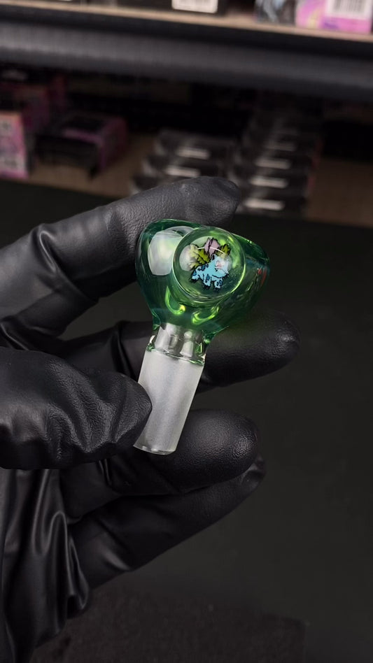 14mm Single Hole Bowl Slide by Keys Glass -