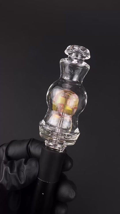 The Beardless Menace Pivot Bubbler Glass Mouthpiece – Water Attachment