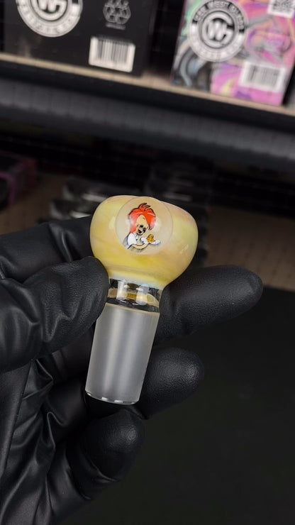 18mm Single Hole Bowl Slide by Keys Glass – Bobby Zimuruski A Goofy Movie