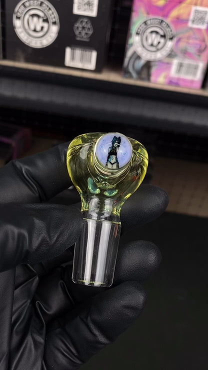 18mm Single Hole Bowl Slide by Keys Glass – NSFW