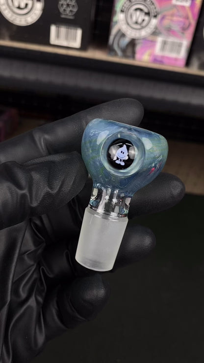 18mm Single Hole Bowl Slide by Keys Glass - World Industries Waterboy