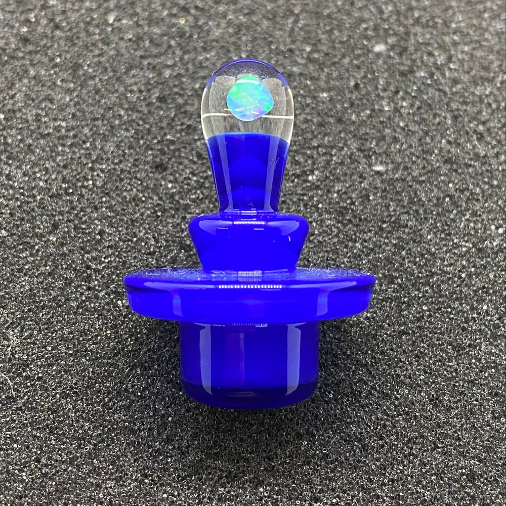 Fortunate Glass - V2 Trillion Blue Opal Slurper/Blender Plug Cap