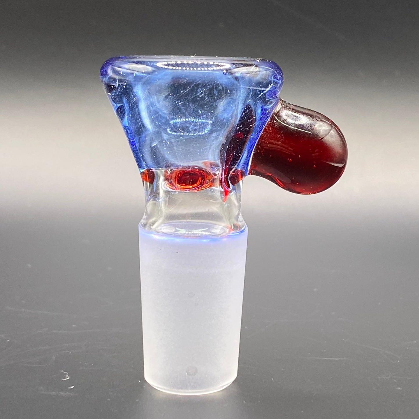 Brian Sheridan - 18mm 3-Hole Glass Bowl Slide - Cobalt Lighting