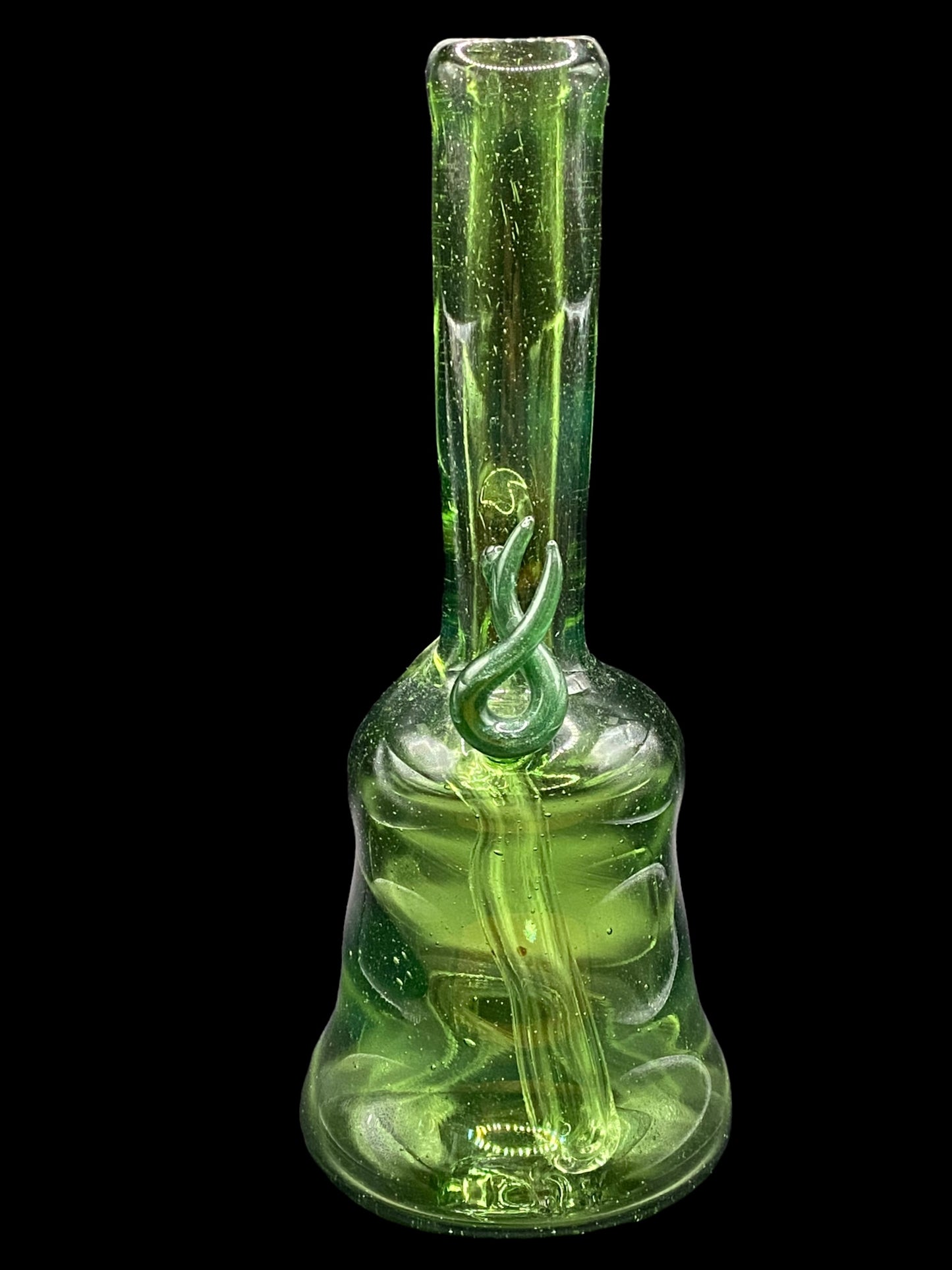 Portland Green Flame Tube by Magizle Glass