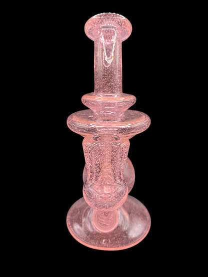 Pink Lollipop Klein Recycler by Desi B Glass