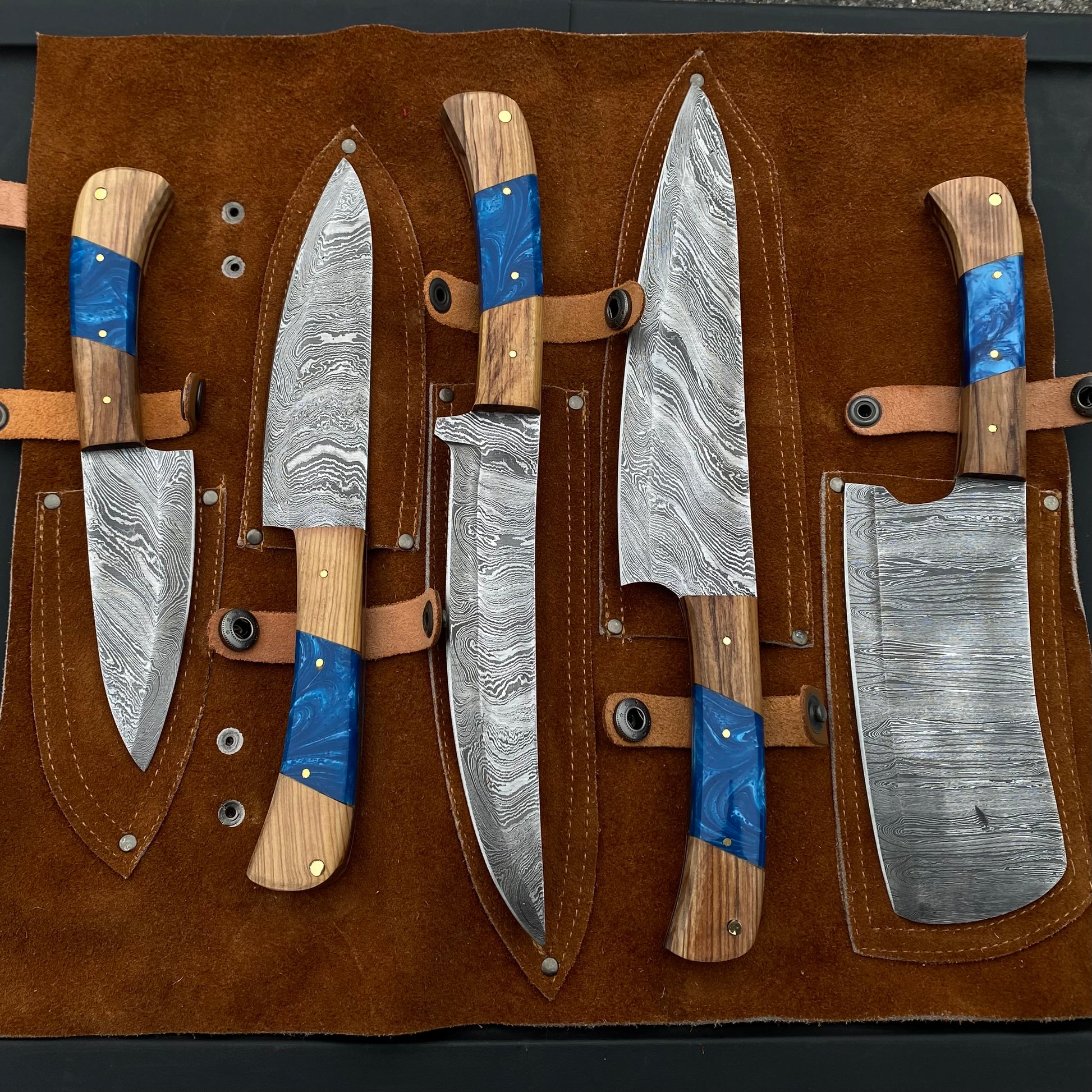 5-Piece Sapphire Kitchen Knife Set | Faneema Cutlery